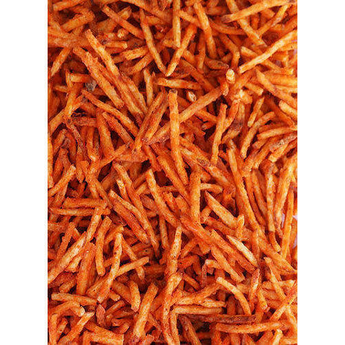 Rich Taste Spicy Red Colour Crispy And Yummy Potato Finger Chips