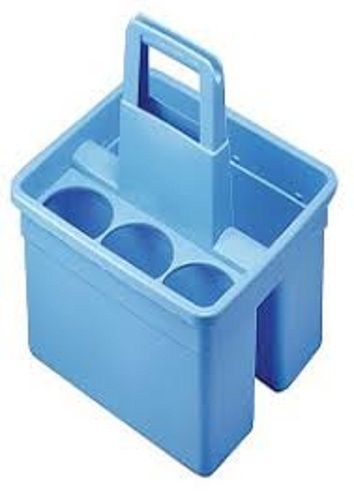 Sky Blue Color Hygiene Plastic Tote Caddy Basket, Industrial Abs Plastic Bucket