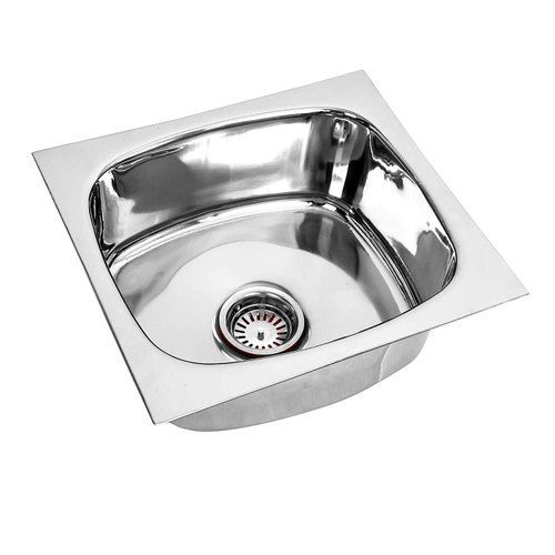 Sleek And Modern Design Single Silver Stainless Steel Grey Color Sink For Kitchen And Bathroom Installation Type: Wall Mounted