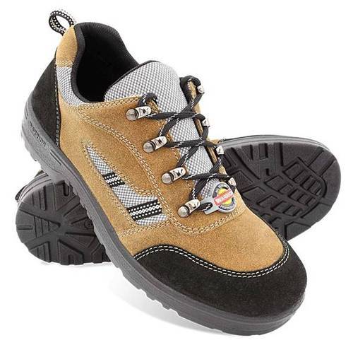 Slip Resistance Black And Brown Industrial Safety Mens Shoes (6-9 Inch) Insole Material: Rubber
