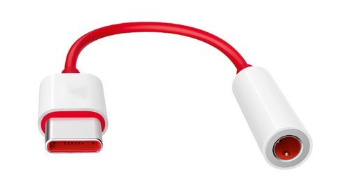 लाल और सफेद रंग और प्लास्टिक सामग्री के साथ टाइप सी से 3.5 एमएम एडाप्टर डिज़ाइन: रोटेटेबल