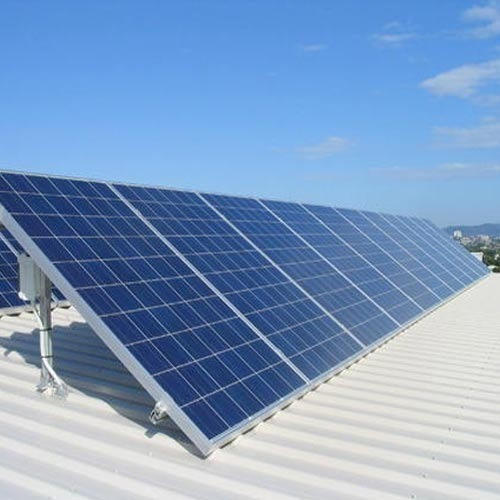 Blue 100 Kw, 12 V Stainless Steel Capacity Solar Rooftops Plant 