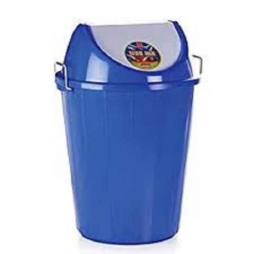 Blue And White 100 Percent Plastic Virgin Dustbins With Cover For Home, Office