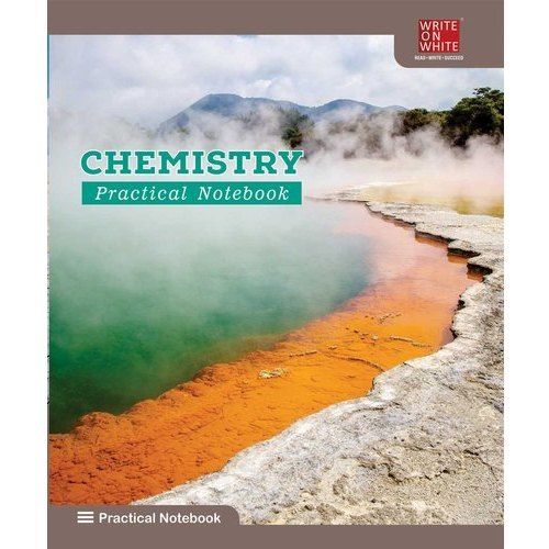 Eco Friendly Chemistry Practical Student Notebook With Plain Sheet And Rectangular Shape, White Paper