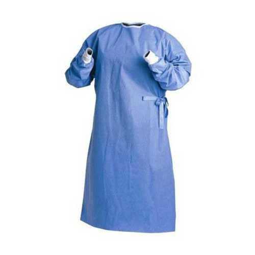 Blue Disposable Non Woven Surgical Gown For Hospital, Clinic And Medical