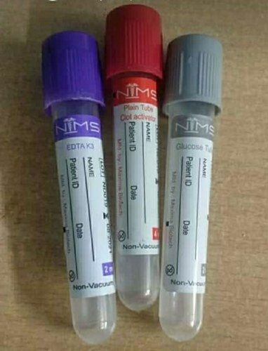 Multi Color Top Polypropylene Transparent Blood Collection Tube for Diagnostic Use