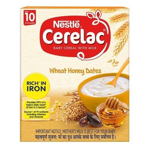 Nestla Ac Cerelac Baby Cereal With Milk, Wheat Honey Dates, Size; 200 Gm