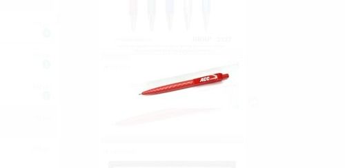 Plastic Red Color Blue Ballpoint Pen For Smoother And Smudge Free Handwriting