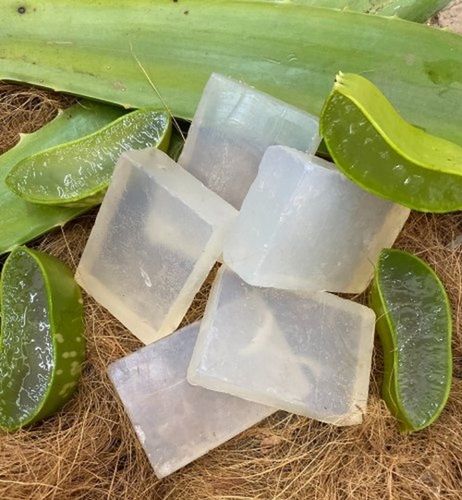 White Colour Natural Aloe Vera Bath Soap For Normal Skin With Herbal Ingredients