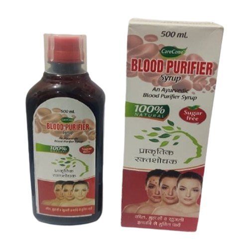 100% Natural Sugar Free Liquid Care Cone Ayurvedic Blood Purifier Syrup 500Ml Specific Drug