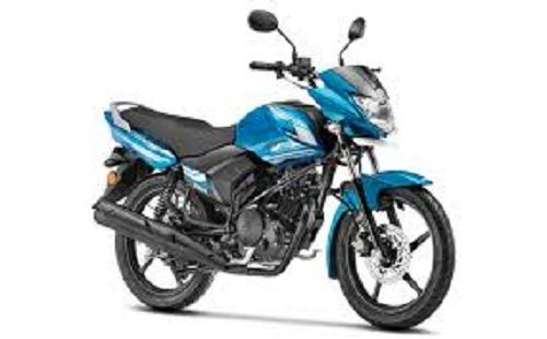 Black And Sky Blue Color Yamaha Saluto V2.0 Sd 125cc Motorcycle Sparky Cyan