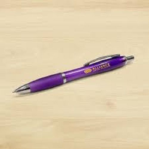 Plastic Easy To Grip Designer Purple Color Blue Ball Pen For Smooth Writing