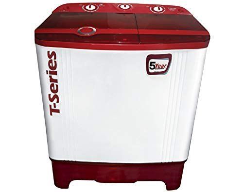 Highly Durable And Energy Efficient Top Loading Semi-Automatic Red Color Washing Machine Capacity: 7Kg Kg/Hr