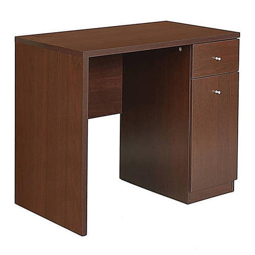 Painted Modern Dark Brown Color Wooden Study Desk And Computer Workstation Table