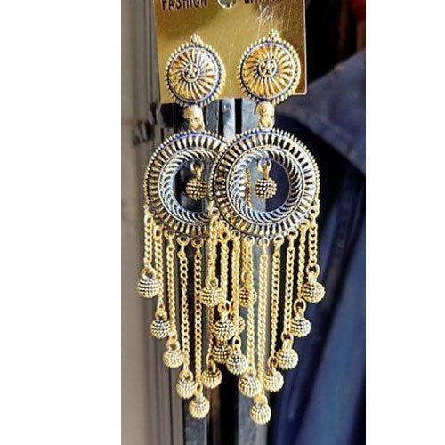 Gold Earrings With Shiny Look And Perfect Shape For Party Wear at Best  Price in Meerut  Mj Gold Pvt Ltd