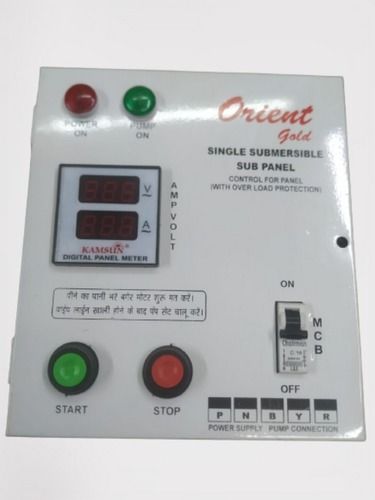 Single Phase Orient Pumps Control Panel Board With Mild Steel Body, 220V Frequency (Mhz): 50 Hertz (Hz)