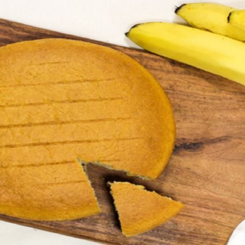 Sweet And Delicious Nutrition Enriched 100% Fresh Round Banana Cake