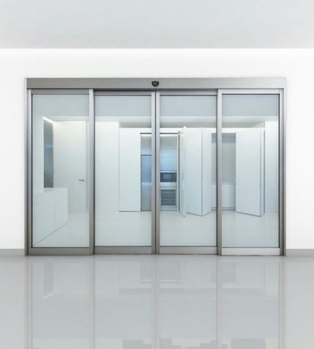 Transparents Durable Stainless Steel Plain Automatic Sliding Glass Door Application: For Office And Home