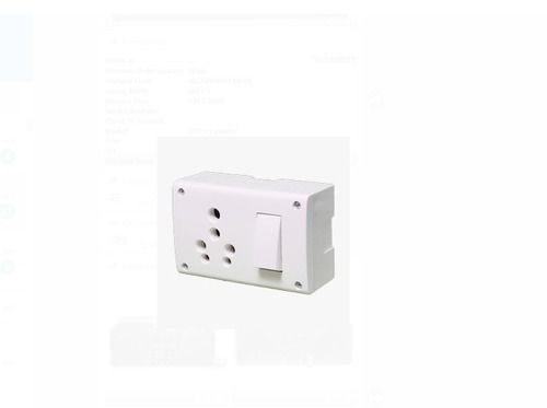 300 Gram, 16 Amp, 3 In 1, White Color Universal Plastic Switch Socket For Home