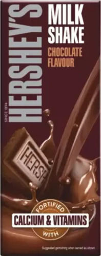 100% Vegetarian Hershey's Chocolate Flavor Milk Shake