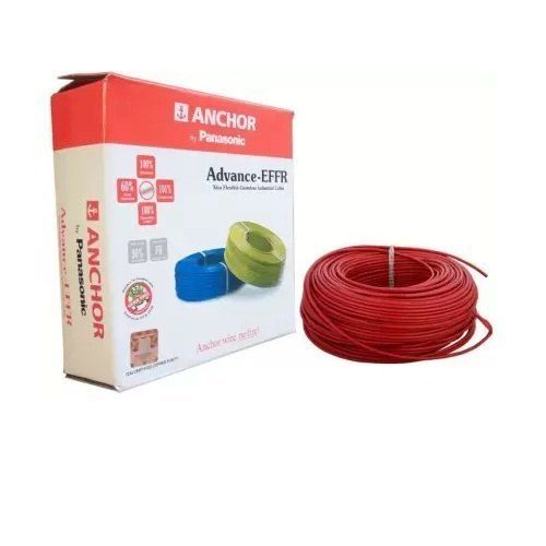 110 Volt And 180 Meter Length Electrical Wires In Red Color With High Heat Bearing Strength Conductor Material: Copper