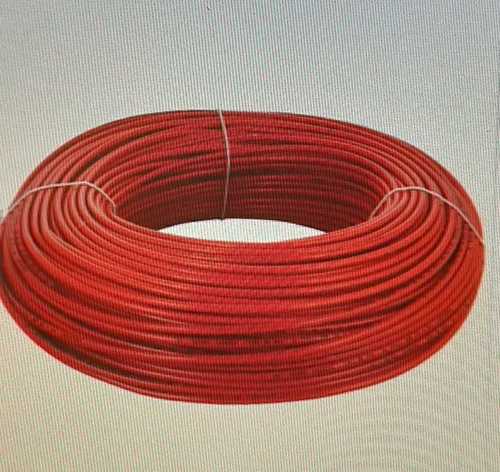 Copper 4 Mm Single Core Multi Strand Wire, Length 100 Meter, Red Color Frequency (Mhz): 50 Hertz (Hz)