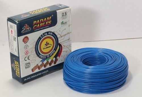 Copper And Pvc, House Wire In Blue Color With 0.75 Mm Thickness Frequency (Mhz): 60 Hertz (Hz)