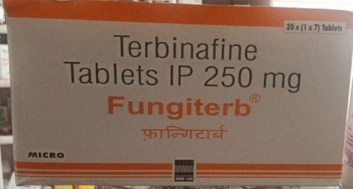 Fungiterb Terbinafine Tablets Ip 250 Mg, Use For Fungal Infections, Take Once In A Day Store At Dry Places