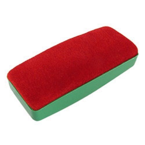 Soft and Easy to Hold Green and Red Color Plastic Rectangle Shape Chalk Eraser Duster