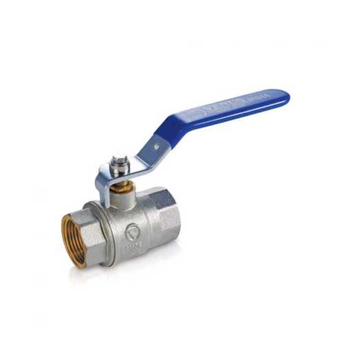 Two Way Corrosion Resistance Brass Ball Valve In Blue And Silver Color