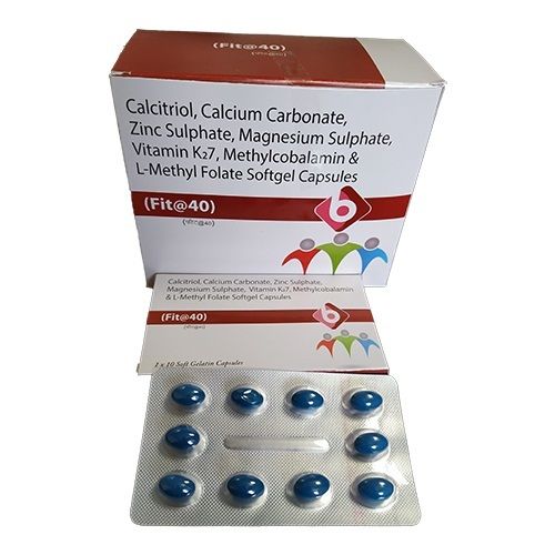 Calcitriol Calcium Carbonate Zinc Sulphate Magnisium Sulphate Folate Softgel Capsule