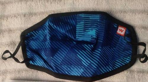 Easily Wear And Lightweight Blue Color In Cotton Fabric Face Mask For Protects From Infections