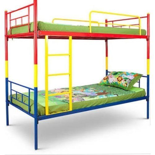 Machine Made Indian Style Hostel Bunk Bed With Mild Steel Materials With 5-5.5 Feet Length