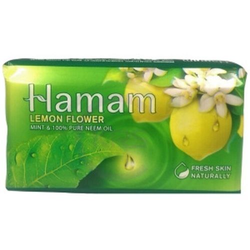 Lemon Flower Mint And 100% Pure Neem Oil Hamam Bath Soap, Fresh Skin Naturally