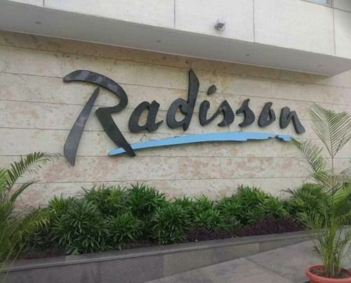 Stainless Steel Radisson Letter For Hotels 