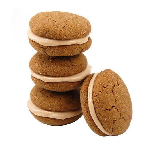 Sweet And Delicious Brown Semi-Hard Wheat Flour Round Cream Biscuits