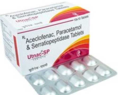 Easy Utnac-Sp Aceclofenac Paracetamol And Serratiopeptidase Tablets (10X10 Tablets)