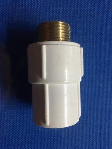 Rectangular 1/2 To 2 Inch Size White Upvc Brass Male Threaded Adapter For Pipe Fitting