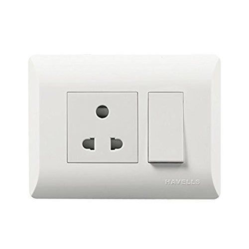 Pvc 240V White Color Havells Coral Modular Electrical Switch