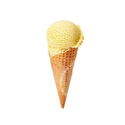 पीले रंग और आम के स्वाद के साथ स्वादिष्ट आइसक्रीम कोन, 2 महीने की शेल्फ लाइफ