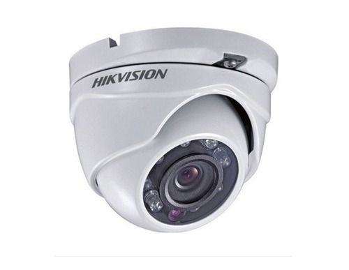  फाइबर बॉडी और 15 से 20 मीटर कैमरा रेंज के साथ Hikvision 2 मेगा पिक्सेल फुल एचडी सीसीटीवी डोम कैमरा 