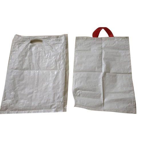 White Polypropylene D Cut Pp Woven Bags With 10 Kg Load Capacity And Dimenions 12 X 18 - 40 X 50 Inches