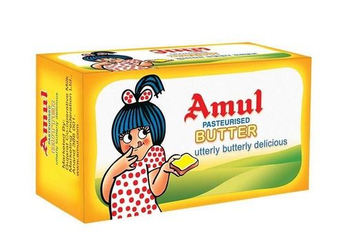 Pure And Tasty Amul Butter With 2 Week Shelf Life And Rich In Vitamin A And D