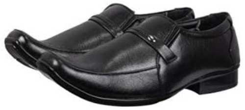 Pvc Insole Closure Style Skin Friendly Black Mens Formal Shoes Without Lace Heel Size: Medium