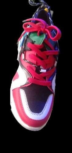 Red Black And White Color Sports Shoes For Men And Boys With Low Heel Insole Material: Pu