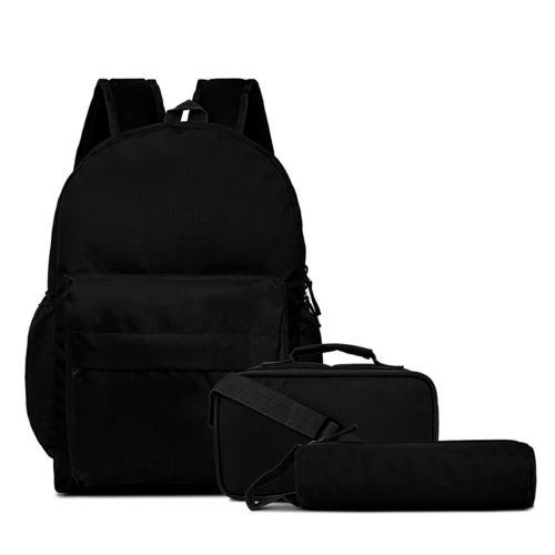 Black Polyester Designer School Bag