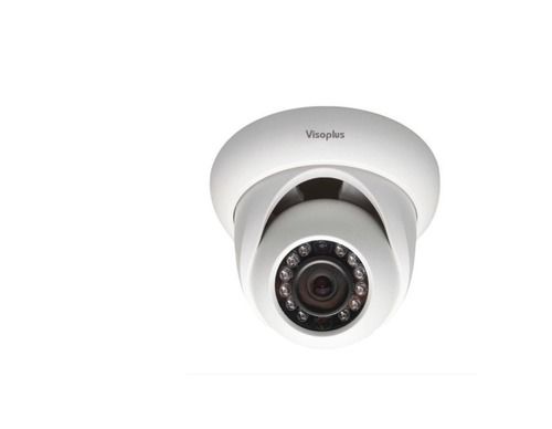 White Color, Analog Camera Visoplus 5 Mega Pixel Hd Dome Camera With Fiber Body & 15 To 20 Meter Camera Range Sensor Type: Cmos