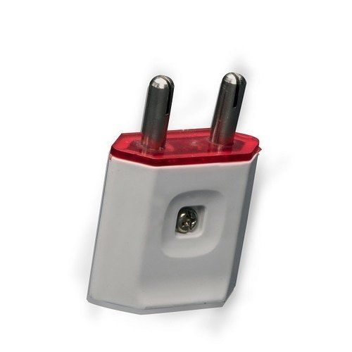 100% Safe Lightweighted Heavy-Duty Plastic White 2-Pin Electric Plug Application: Commercial And Domestic