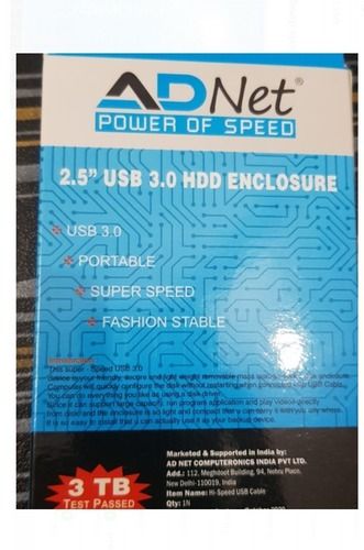 3 Tb एक्सटर्नल स्टोरेज डिवाइस, USB 3.0, पोर्टेबल, सुपर स्पीड, फैशन स्टेबल एप्लीकेशन: कंप्यूटर