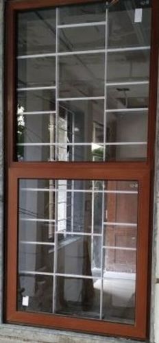 Aluminum Anti Corrosive Brown Color Powder Coated Aluminium Casement Window